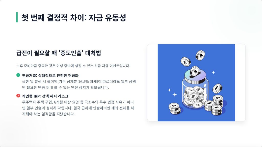 연금저축 IRP 차이 첫번째
